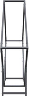 vidaXL - Brandhoutrek - 100x25x100 - cm - koudgewalst - staal - antracietkleurig