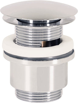 Plieger Afvoerplug Wastafel - Clickwaste 5/4" - Pop-up met Overloop - Chroom