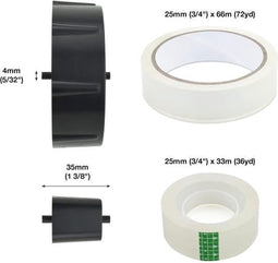 Tapedispenser Rapesco 500 groot 33+66mm - 20 stuks