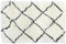 Tapijt DKD Home Decor 120 x 180 x 5 cm Polyester Wit Ruiten