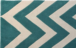 Tapijt DKD Home Decor 160 x 230 x 2 cm Polyester Zig-zag Tweekleurig