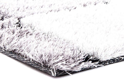 Tapijt DKD Home Decor 160 x 230 x 2 cm Zwart Polyester Wit Ruiten