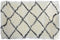 Tapijt DKD Home Decor 160 x 230 x 5 cm Polyester Wit Ruiten