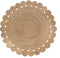 Tapijt DKD Home Decor 200 x 200 x 1 cm Natuurlijk Bruin Polyester Jute