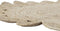Tapijt DKD Home Decor 200 x 200 x 1 cm Natuurlijk Bruin Polyester Jute