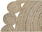 Tapijt DKD Home Decor 200 x 200 x 1 cm Natuurlijk Bruin Polyester Jute