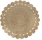 Tapijt DKD Home Decor 200 x 200 x 1 cm Natuurlijk Bruin Polyester Jute