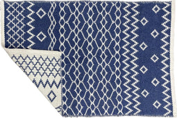 Tapijt DKD Home Decor Blauw Wit Arabisch (120 x 180 x 1 cm)