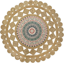 Tapijt DKD Home Decor Bruin Multicolour (120 x 120 x 0,75 cm)