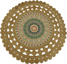 Tapijt DKD Home Decor Bruin Multicolour (200 x 200 x 0,75 cm)