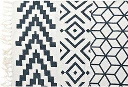 Tapijt DKD Home Decor Grijs Wit (160 x 230 x 1 cm)