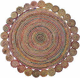 Tapijt DKD Home Decor Multicolour Arabisch (200 x 200 x 1 cm)