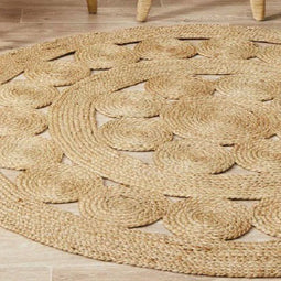 Tapijt DKD Home Decor Tropisch Jute (200 x 200 x 200 cm)