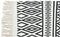 Tapijt DKD Home Decor Zwart Wit (120 x 180 x 0,7 cm)