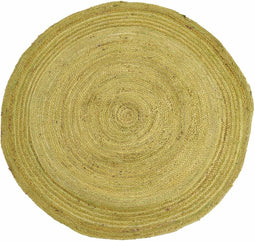 Tapijt Groen Jute 120 x 120 cm