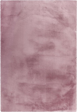 Tapijt hoogpole - imitatiebont, pluizig, zacht, zacht, behaaglijk, effen kleur, pastel - woonkamer, slaapkamer, kinderkamer, kantoor - kleur: lila, afmeting: 80 x 150 cm