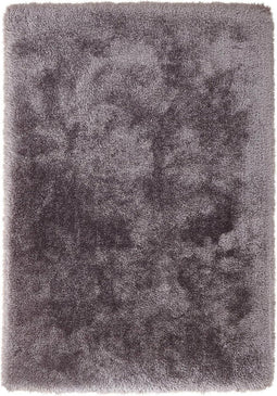 Tapijt hoogpolig shaggy langpolig - modern, effen, zacht, pluizig, knuffelig - woonkamer, slaapkamer, kinderkamer, eetkamer, kantoor - kleur: grijs, grootte: 80 x 150 cm