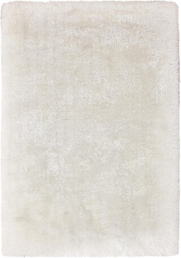 Tapijt hoogpolig shaggy langpolig - modern, effen, zacht, pluizig, knuffelig - woonkamer, slaapkamer, kinderkamer, eetkamer, kantoor - kleur: wit, grootte: 80 x 150 cm