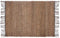 Tapijt jute zig zag zwart naturel - vloerkleed 90 x 60 cm