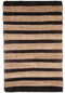 Tapijt jute zwarte streep - vloerkleed 90 x 60 cm