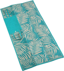 Tapijt Versa Turkoois 90 x 1 x 180 cm Katoen Polypropyleen