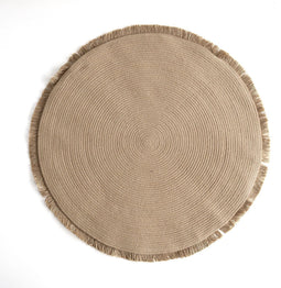 Tapijt Vinthera Moa Jute Met franjes 100 cm