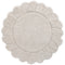Tapis chambre enfant coton lavable rond finition