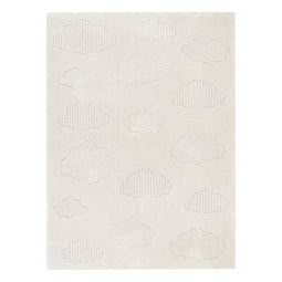 Tapis enfant petits nuages ton sur ton NOUBY S