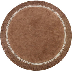 tapis petit vloerkleed anna - oudroze - Ø110 cm