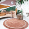 tapis petit vloerkleed anna - oudroze - Ø110 cm