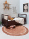 tapis petit vloerkleed anna - oudroze - Ø110 cm