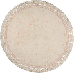 Tapis Petit Vloerkleed Rond - Emma Dots Pink Ø130cm