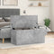 vidaXL - Opbergbox - 100x42x46 - cm - bewerkt - hout - betongrijs