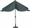 Madison Parasol Round Corner 280x280 cm - Taupe