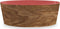 Tarhong voerbak hond olive melamine houtprint / sienna roze - Default Title