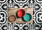 Tarhong voerbak hond olive melamine houtprint / sienna roze - Default Title