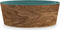 Tarhong voerbak hond olive melamine houtprint / teal zeegroen - Default Title