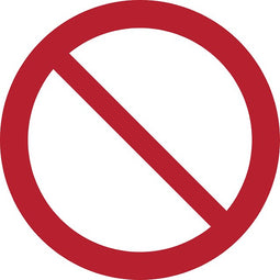 Djois - Pictogram djois alg verbod ø 200 mm rd