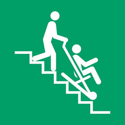 Djois - Pictogram djois evacuatiestoel 200 x 200 mm rd