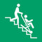 Djois - Pictogram djois evacuatiestoel 200 x 200 mm rd