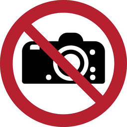 Djois - Pictogram djois fotografie verboden ø 200 mm rd