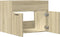 vidaXL - Wastafelkast - 60x38,5x46 - cm - spaanplaat - sonoma - eikenkleurig