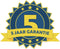 Tarsus Bokwiel 200 mm - Slijtvast Rubber - 280 kg Draagvermogen - Blauw