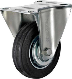 Tarsus Bokwiel - Ø 100 mm - Stalen Velg - 80 kg Draagkracht - Massieve Rubberband