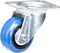 Tarsus Zwenkwiel 160 mm - Slijtvast Rubber - 250 kg Draagvermogen - Blauw