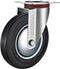 Tarsus Zwenkwiel - 160 mm - Stalen Velg - Massieve Rubberband - 130 kg Draagvermogen