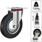 Tarsus Zwenkwiel - 160 mm - Stalen Velg - Massieve Rubberband - 130 kg Draagvermogen