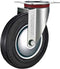 Tarsus Zwenkwiel - 160 mm - Stalen Velg - Massieve Rubberband - 130 kg Draagvermogen