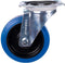 Tarsus Zwenkwiel 200 mm - Slijtvast Rubber - 300 kg Draagvermogen - Blauw
