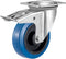 Tarsus Zwenkwiel met rem - 200 mm - Kogellagers - 280 kg - Blauw
